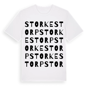 Storkestorp ordlek t-shirt – ekologisk bomull t-shirt från PinShirt