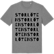 Mid Heather Gray t-shirt med Storlöten ordlek t-shirt