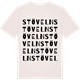 Vintage White t-shirt med Stöveln ordlek t-shirt