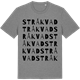 Mid Heather Gray t-shirt med Stråkvad ordlek t-shirt