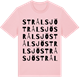 Pink Cotton t-shirt med Strålsjö ordlek t-shirt