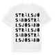 Strålsjösand ordlek t-shirt