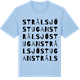 Blue Soul t-shirt med Strålsjöstugan ordlek t-shirt