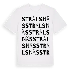 Strålsnäs ordlek t-shirt – ekologisk bomull t-shirt från Pinshirt