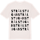 Vintage White t-shirt med Strålstugan ordlek t-shirt