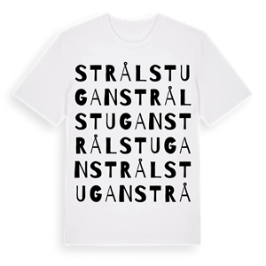 Strålstugan ordlek t-shirt – ekologisk bomull t-shirt från Pinshirt
