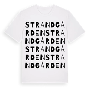 Strandgården ordlek t-shirt – ekologisk bomull t-shirt från Pinshirt