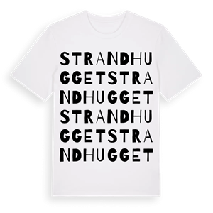 Strandhugget ordlek t-shirt – ekologisk bomull t-shirt från Pinshirt