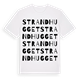 Strandhugget ordlek t-shirt