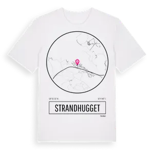 Strandhugget t-shirt – ekologisk bomull t-shirt från Pinshirt