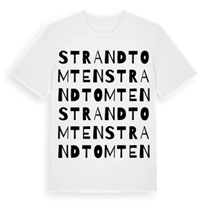 Strandtomten ordlek t-shirt – ekologisk bomull t-shirt från Pinshirt