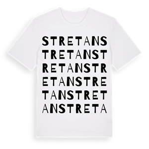 Stretan ordlek t-shirt – ekologisk bomull t-shirt från Pinshirt