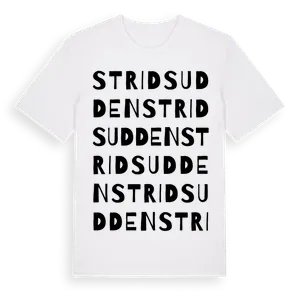 Stridsudden ordlek t-shirt – ekologisk bomull t-shirt från Pinshirt