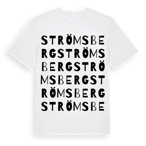 Strömsberg ordlek t-shirt – ekologisk bomull t-shirt från PinShirt