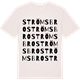Vintage White t-shirt med Strömsbro ordlek t-shirt