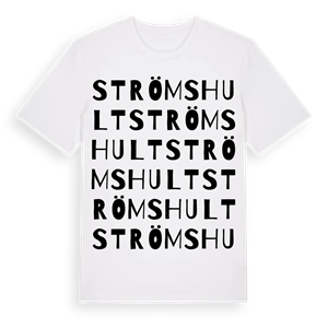 Strömshult ordlek t-shirt – ekologisk bomull t-shirt från Pinshirt