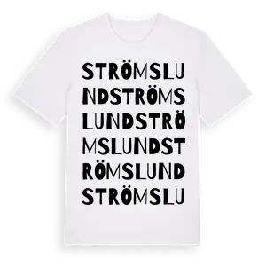 Strömslund ordlek t-shirt – ekologisk bomull t-shirt från Pinshirt