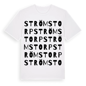 Strömstorp ordlek t-shirt – ekologisk bomull t-shirt från Pinshirt