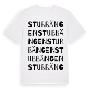 Stubbängen ordlek t-shirt – ekologisk bomull t-shirt från Pinshirt
