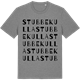 Mid Heather Gray t-shirt med Stubbekulla ordlek t-shirt
