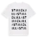 White t-shirt med Stubbekulla ordlek t-shirt