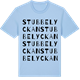 Blue Soul t-shirt med Stubbelyckan ordlek t-shirt