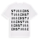 White t-shirt med Stubben ordlek t-shirt