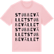 Pink Cotton t-shirt med Stubbevället ordlek t-shirt