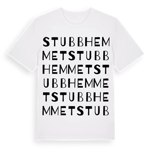 Stubbhemmet ordlek t-shirt – ekologisk bomull t-shirt från Pinshirt