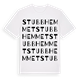 Stubbhemmet ordlek t-shirt