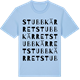 Blue Soul t-shirt med Stubbkärret ordlek t-shirt