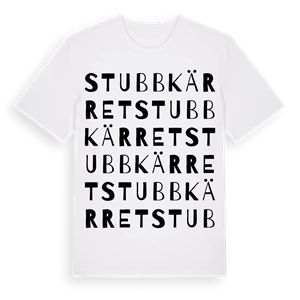 Stubbkärret ordlek t-shirt – ekologisk bomull t-shirt från Pinshirt