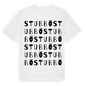 Stubbö ordlek t-shirt – ekologisk bomull t-shirt från Pinshirt