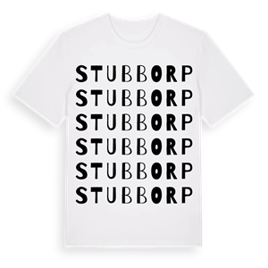 Stubborp ordlek t-shirt – ekologisk bomull t-shirt från Pinshirt