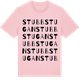 Pink Cotton t-shirt med Stubbstugan ordlek t-shirt