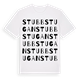 White t-shirt med Stubbstugan ordlek t-shirt