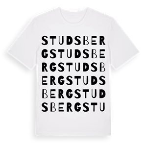 Studsberg ordlek t-shirt – ekologisk bomull t-shirt från Pinshirt