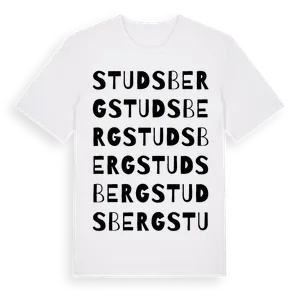 Studsberg ordlek t-shirt – ekologisk bomull t-shirt från Pinshirt