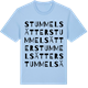 Blue Soul t-shirt med Stummelsätter ordlek t-shirt