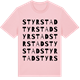 Pink Cotton t-shirt med Styrstad ordlek t-shirt