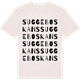 Vintage White t-shirt med Suggebo skans ordlek t-shirt