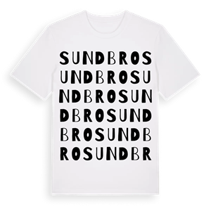 Sundbro ordlek t-shirt – ekologisk bomull t-shirt från Pinshirt
