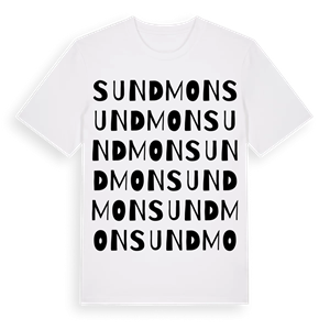 Sundmon ordlek t-shirt – ekologisk bomull t-shirt från Pinshirt