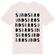 Vintage White t-shirt med Sundsbro ordlek t-shirt