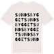 Vintage White t-shirt med Sundsbygget ordlek t-shirt