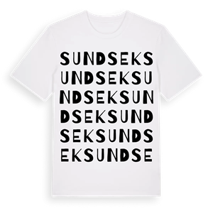 Sundsek ordlek t-shirt – ekologisk bomull t-shirt från PinShirt