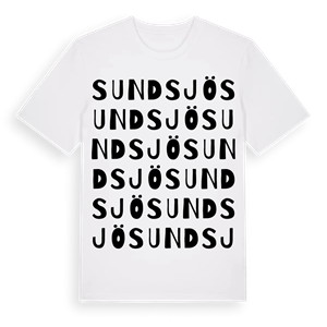 Sundsjö ordlek t-shirt – ekologisk bomull t-shirt från Pinshirt