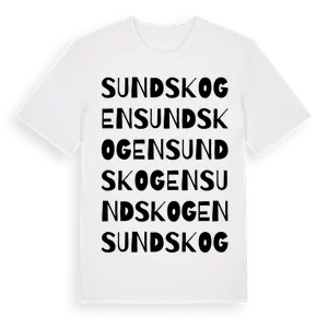Sundskogen ordlek t-shirt – ekologisk bomull t-shirt från Pinshirt