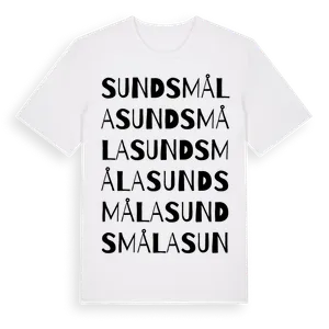 Sundsmåla ordlek t-shirt – ekologisk bomull t-shirt från Pinshirt