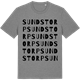 Mid Heather Gray t-shirt med Sundstorp ordlek t-shirt